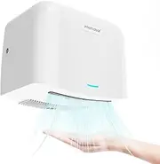 interhasa! Automatic Hand Dryer, Commercial with HEPA Filter Electric Hand Dryer for Bathroom Home Residential Industrial, Hot/Cold, Plug in, ABS 220 V, 1250 w, 263 * 160 * 212 mm, 2.6kg