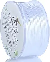 KONMAY 1.0mm White Nylon String with Case for Bracelets,70 Yards Nylon Satin Silk Cord for Jewelry Making, Beading,Chinese Knotting, Kumihimo, Macramé