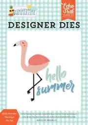 Echo Park Paper SUMMERTIME Hello Summer Flamingo Die Set (SUM209040)