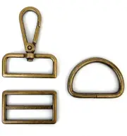 15 Pcs Purse Hardware Heavy Duty Swivel Snap Hooks D Rings for Purse