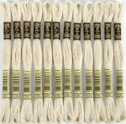 6-Strand Embroidery Cotton 8.7yd-Ecru