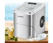 Portable Ice Maker Commercial Machine Ice Cube 2L Bar Countertop Silver