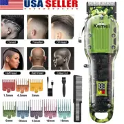 Cordless Professional Hair Clippers Trimmer Beard Cutting Machine Barber US Sell