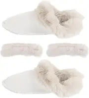[LIFKOME] Warm Plush Shoe Inserts for Winter Detachable Fuzzy Hole Shoe Liners Soft and Thick Winter Shoe Liner for Men Size 42 43 Comfortable Footwear Accessories