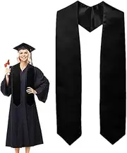 [Generic] Graduation Stole Sash - Plain Graduation Stole, Satin Plain Graduate Stole | Folding Satin Graduation Shawl, Graduation Belt Stole Ordinary Graduate Stole for Graduation Ceremony
