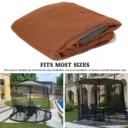 Patio Umbrella Bug Screen W/Zipper Door and Polyester Netting Mosquito Screen,