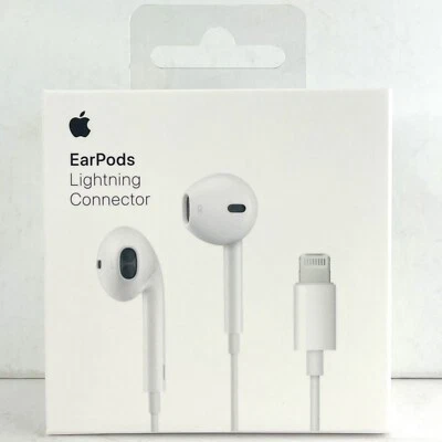 Genuine Apple Wired EarPods Lightning Connector Jack Adapter Headphone Headset