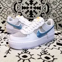 在飛比找蝦皮購物優惠-免運 Nike Air Force 1 Shadow 奶油藍