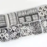 580X Stainless Steel Flat Washers For Screws Bolts Fender Washers Assortment Set