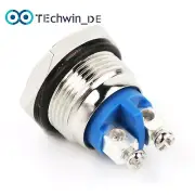 16mm Start Horn Button Momentary Stainless Steel Metal Push Button Switch