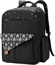 Ynnhik Diaper Backpack for Mom - Mommy Two Layer Backpack Diaper Bag | Large Capacity Waterproof Travel Tote with Multi-Function Charging Port Port, Black, Se référer au descriptif