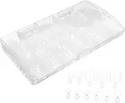 Ipetboom 504pcs Press on Toe Nails Artificial Toe Nail Tips Full Cover Set for Diy Manicure