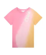 Chloé Kids Tie-Dyed Crewneck T-Shirt 14Y,10Y Pink