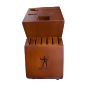 Zwilling J. A. Henckels Brown Walnut Wood 11-Space Knife Block NEW Ktichen