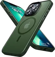 Degeca Strong Magnetic for iPhone 13 Pro Case, Compatible with MagSafe Wireless Charging, Military Grade Drop Protection, Shockproof Translucent Matte Slim Phone Protective Cover 6.1", Midnight Green