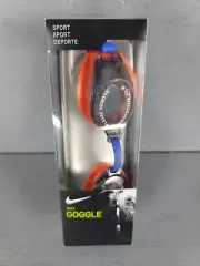 Nike Adult Chrome Silicone Strap Soft Flexible UV Blocking Logo Swim Goggles OS