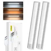 2x Luces de armario con sensor de movimiento debajo de las luces del mostrador