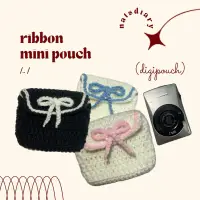 在飛比找蝦皮購物優惠-Ribbon CROCHET POUCH 多用途袋 DIGI