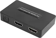 4K 30Hz Sound Extractor, BT 5.0 Audio Splitter Converter, HD Multimedia Interface to HD Multimedia Interface BT SPDIF 3.5mm with BT 2.0CH 5.1CH Support for PC Laptop