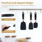 2 Pcs Silicone Spatula Turner Set with Nonslip and Ergonomic Handle Heat LA