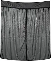 RV Screens & Curtains | Fly Repeller Mesh Breathable RV Screen Door Curtains | Easy Install Camping Cover, Car Sunshade Mesh Accessories for Truck, Fifth Wheel