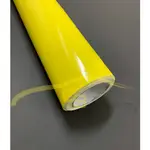 【C3車體彩繪工作室】車身 亮面 烤漆 膜 鮮黃 汽車 改色膜 全車 亮面 烤漆膜 素面膜 車身保護膜 導氣孔 貼紙