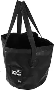 GAROZATION Foldable Water Bucket Portable Camping Soaking Bucket Collapsible Water Holder for Outdoor Use for Fishing Beach and Emergencies