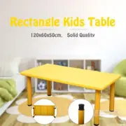 New Large Kids Toddler Children Playing Party Study Table Desk Yellow 120x60cm