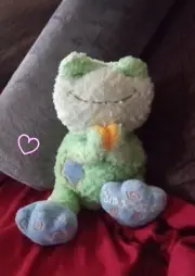 ☆2003 NWOT KID'S II BRIGHT INSPIRATIONS PRAYER FRIENDS Frog Talking PLUSH