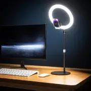 12" Desk Ring Light with Stand & Phone Holder - Adjustable Studio Light for P...