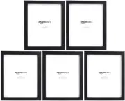 Amazon Basics Rectangular Photo Picture Frame, 8" x 10", Pack x Black