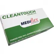 Mediflex Cleantouch Disposable Vinyl Gloves Powder Free Extra Large - Clear Box