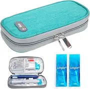Insulin Cooler Travel Case TSA Approved with 2 Ice Packs