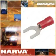Narva 5.0mm Spade Terminal flared vinyl & insulated Red Pack of 100