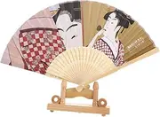ABOOFAN Portable Handheld Fan Japanese Style Printing Paper Fan for Personal Use Decorative and Fashionable