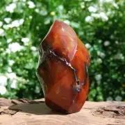 1lb XL Large Carnelian Crystal Geode Flame Tower from Madagascar