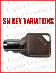 VM250, VM200 & VM251 Seaga Vending machine Tubular SM Keys - you select key code