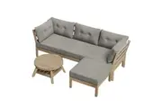Livsip 5 Piece Outdoor Furniture Setting Garden Lounge Sofa Table Chairs Patio