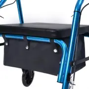 AROUY Walker Bag Under Seat for Four Wheel Rollator, Rollator Black, M, Black