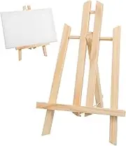 2pcs Folding Wood Easel Stand for Painting Tabletop Display Holder Stable Tripod Design for Canvas Photos and Signs Convenient Art Easel for Home Use