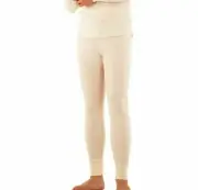 MEN'S HTX HANDTEX WHITE THERMAL LONG JOHNS 50% COTTON & 50% POLYESTER LARGE