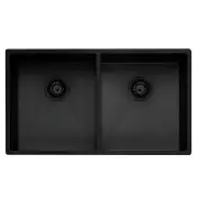 OLIVERI Spectra Double Bowl Sink - Black SB63BK