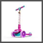 Jetson Kids Trike Kick Scooter LED Lights Beginner Folding Princess 3 Wheel