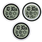 Digital Shower Clock Modern Date Display Indoor Temperature Small Wall Clock