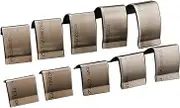 10x Leather Crafts Tool Set 10 Sizes Compact Strap End Punch Leather Belt End Cutter Leather Belt End Cutter Punch for Belt DIY Craft Purse, V Shaped