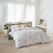 Kas Australia Yasmin Bed Quilt Cover Set w/2x Pillowcases Bedding White