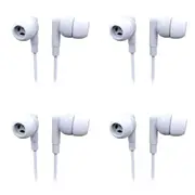 4x Laser Wired In-Ear Earbuds Earphones Headphones w/In-Line Mic 1.2m Elegant WH