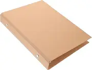 SECFOU Kraft Paper Notebook Binder Cover A5 Size School Planner Binder Shell Hardback Scrapbook for School