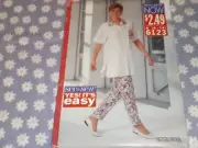 BUTTERICK 6123 MISSES SEE & SEW EASY TOP & PANTS PATTERN-UNCUT-SIZES-6-14