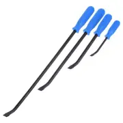 4Pcs Pry Bar Set Thicker Steel Mechanic Handle Tool with Angled Tip for Crowbar